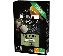 Destination Organic Coffee 100% Arabica Nespresso® Compatible pods x10