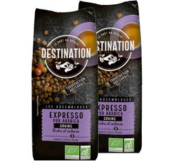 Café en grains bio Destination Expresso pur Arabica - 1kg