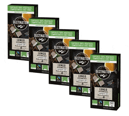 Pack 50 capsules Lungo Bio - compatible Nespresso® - DESTINATION