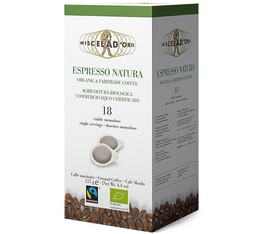 18 dosettes ESE Espresso Natura Bio - MISCELA D'ORO