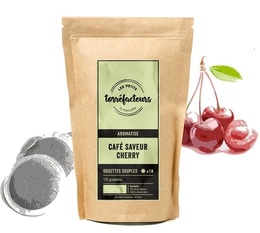 Les Petits Torréfacteurs - Cherry flavoured coffee pods for Senseo x18