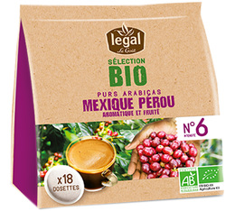 Legal by Senseo Organic pods Mexico Peru x 18