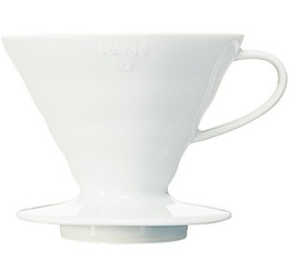 Hario V60 white conical dripper VDC-01 for 2 cups