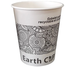 Pack of 90 Earth Cup Etnyk Paper Cups - 18 cl