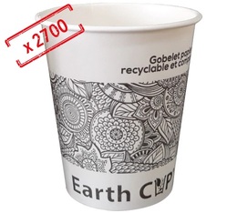 Lot de 2700 gobelets en carton Earth Cup Etnyk 18 cl