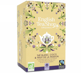 English Tea Shop Organic White Tea with Coconut & Passion Fruit - 20 sachets