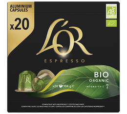 20 Capsules L'Or Espresso BIO intensité 7 - Nespresso® compatible - L'OR ESPRESSO