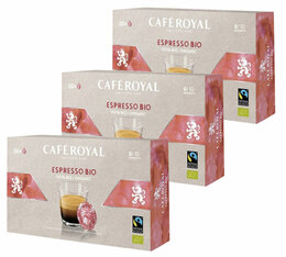 150 Dosettes compatibles Nespresso® pro Espresso Bio - CAFE ROYAL Office Pads