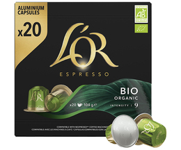 20 Capsules intensité 9 Bio compatibles Nespresso® - L'OR ESPRESSO