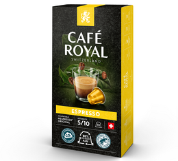 capsules compatibles nespresso cafe royal espresso x10