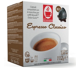 16 Capsules Nescafe® Dolce Gusto® compatibles Espresso Classico - CAFFE BONINI