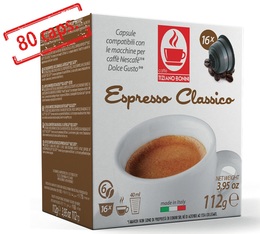 Capsules Nescafe® Dolce Gusto® compatibles Espresso Classico x80 - Caffè Bonini