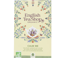 Infusion Calm Me - Boîte éco-conçue 20 sachets plats emballés - English Tea Shop - Gamme Bien Etre -