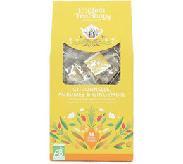English Tea Shop Organic Lemongrass Citrus and Ginger - 15 tea bags