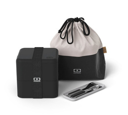 Pack lunchbox et accessoires Lunchset Everyday noir onyx - Monbento
