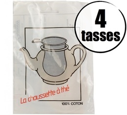 Filtre à thé 100% coton 4 tasses