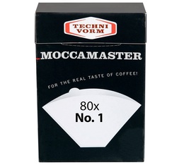80 x N°1 paper filters for Moccamaster Cup One
