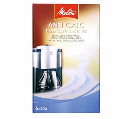 Melitta Anti Calc powder descaler for filter coffee machines - 6 x 20g