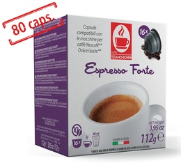 Capsules Nescafe® Dolce Gusto® compatibles Espresso Forte x80 - Caffè Bonini