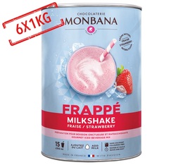 Monbana Strawberry Milkshake powder - 6 x 1kg