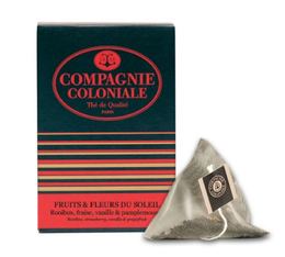 'Fruits et Fleurs du Soleil' fruity rooibos - 25 pyramid bags - Compagnie Coloniale