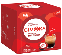 16 Capsules compatibles A Modo Mio Intenso  - GIMOKA
