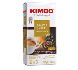 250g café moulu (sachet) Aroma Gold 100% Arabica - Kimbo