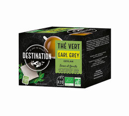 Thé vert bio Earl Grey - 20 sachets fraicheur - Destination