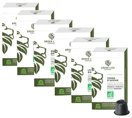 Pack découverte 60 capsules Bio - Compatibles Nespresso® - GREEN LION COFFEE