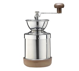 Tiamo stainless steel coffee grinder with anti-slip base