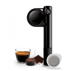 Cafetière Handpresso modèle Handpump Pop noire pour café moulu et dosettes ESE