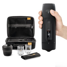 Handpresso Auto pack - Travel coffee maker for Nespresso capsules + 50 FREE capsules
