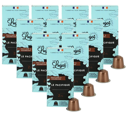 100 capsules compatibles Nespresso® Le Pacifique - CAFÉS LUGAT