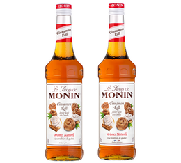cinnamon roll lot deux bouteilles de sirop monin