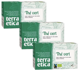 Pack Thé vert du Sri Lanka - 3 x 20 sachets - TERRA ETIKA