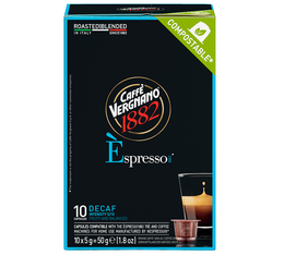 10 Capsules Espresso Deca - compatibles Nespresso® - CAFFE VERGNANO