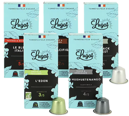 Cafés Lugat Discovery pack: Nespresso® compatible pods x 50