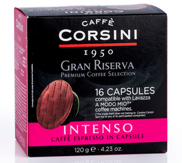 16 Capsules compatibles A Modo Mio Lavazza Gran Riversa Intenso - CAFFE CORSINI