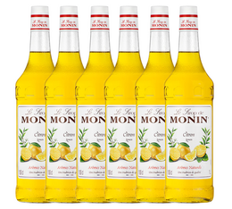 Lot de 6 Sirops Monin - Citron - 6 x 1 L