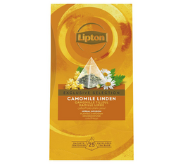 Infusion Camomille Tilleul - 25 Sachets Pyramides - Exclusive Selection - Lipton