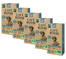 Pack 50 capsules Pérou Lungo Bio -  compatibles Nespresso® - CAFE ROYAL