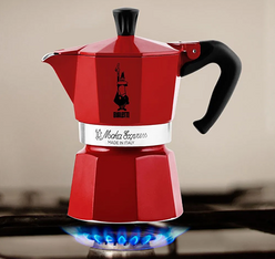 cafetiere italienne moka express rouge
