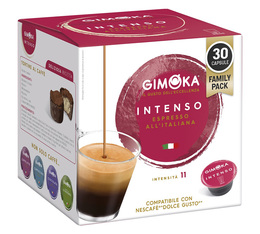 16 Capsules compatibles Nescafe® Dolce Gusto® Intenso - GIMOKA