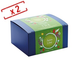Lot de 2 Thés vert Japan Lime - 40 sachets - Comptoir Français du thé