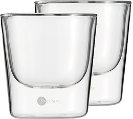 Jenaer Glass Set of 2 Double Wall Hot'n cool Barista Glasses - 19 cl