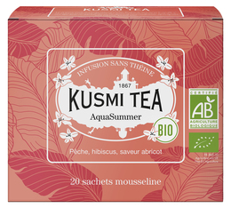 Kusmi Tea Organic AquaSummer Herbal Tea - 20 tea bags