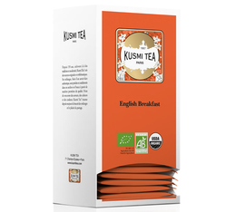Thé noir English Breakfast Bio - 10 Etuis de 25 sachets sur-enveloppés - Kusmi Tea