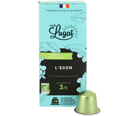 10 capsules compatibles Nespresso® L'Eden - CAFÉS LUGAT