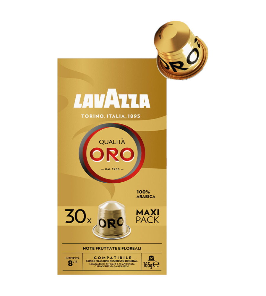 Lavazza Qualit&agrave; Oro Nespresso compatible capsules x30