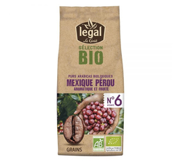 250 g Café en grain Bio Mexique Pérou LEGAL